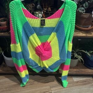 Colorful Knitted Sweater